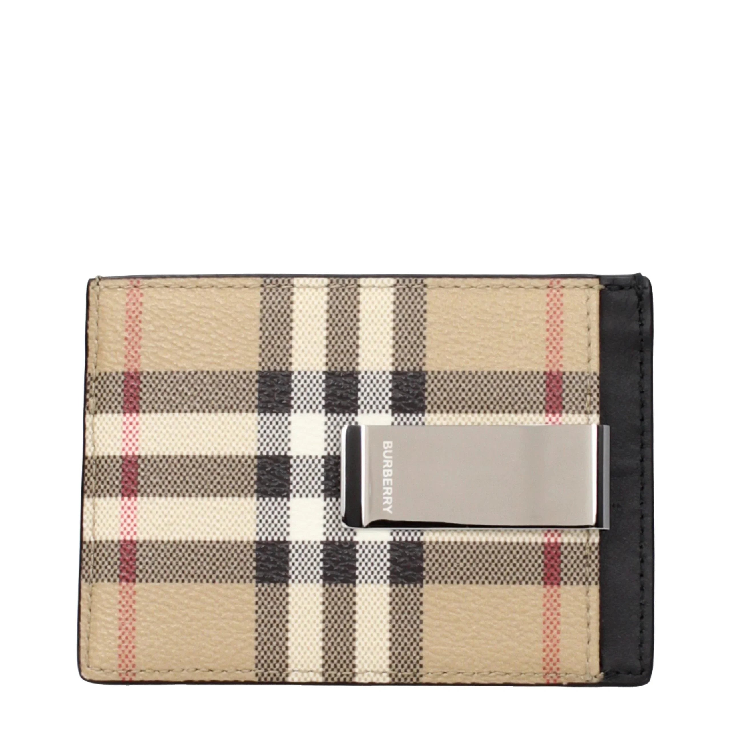 Burberry beige stoffen kaarthouder - MARANOS