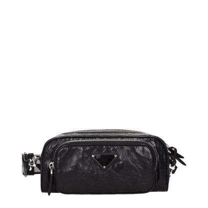 Prada zwarte leren crossbodytas - MARANOS