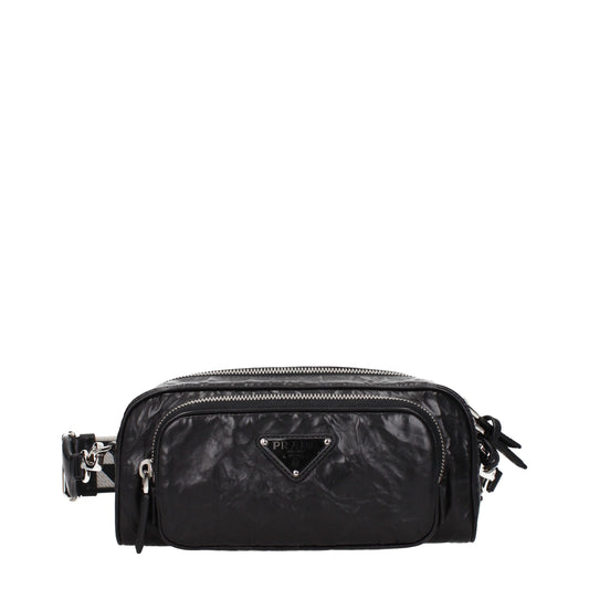 Prada zwarte leren crossbodytas - MARANOS