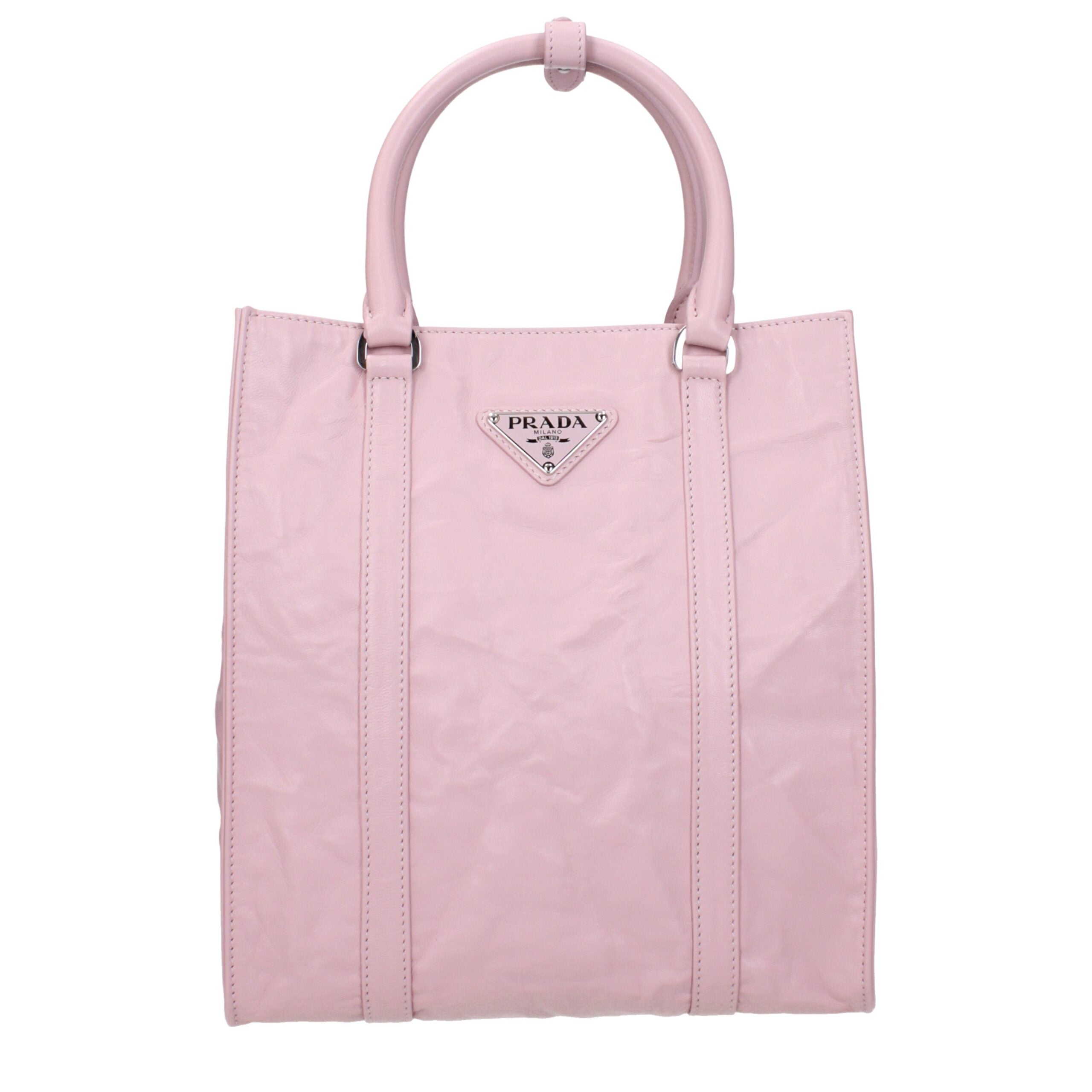 Prada Pink Prada schoudertas in roze leer