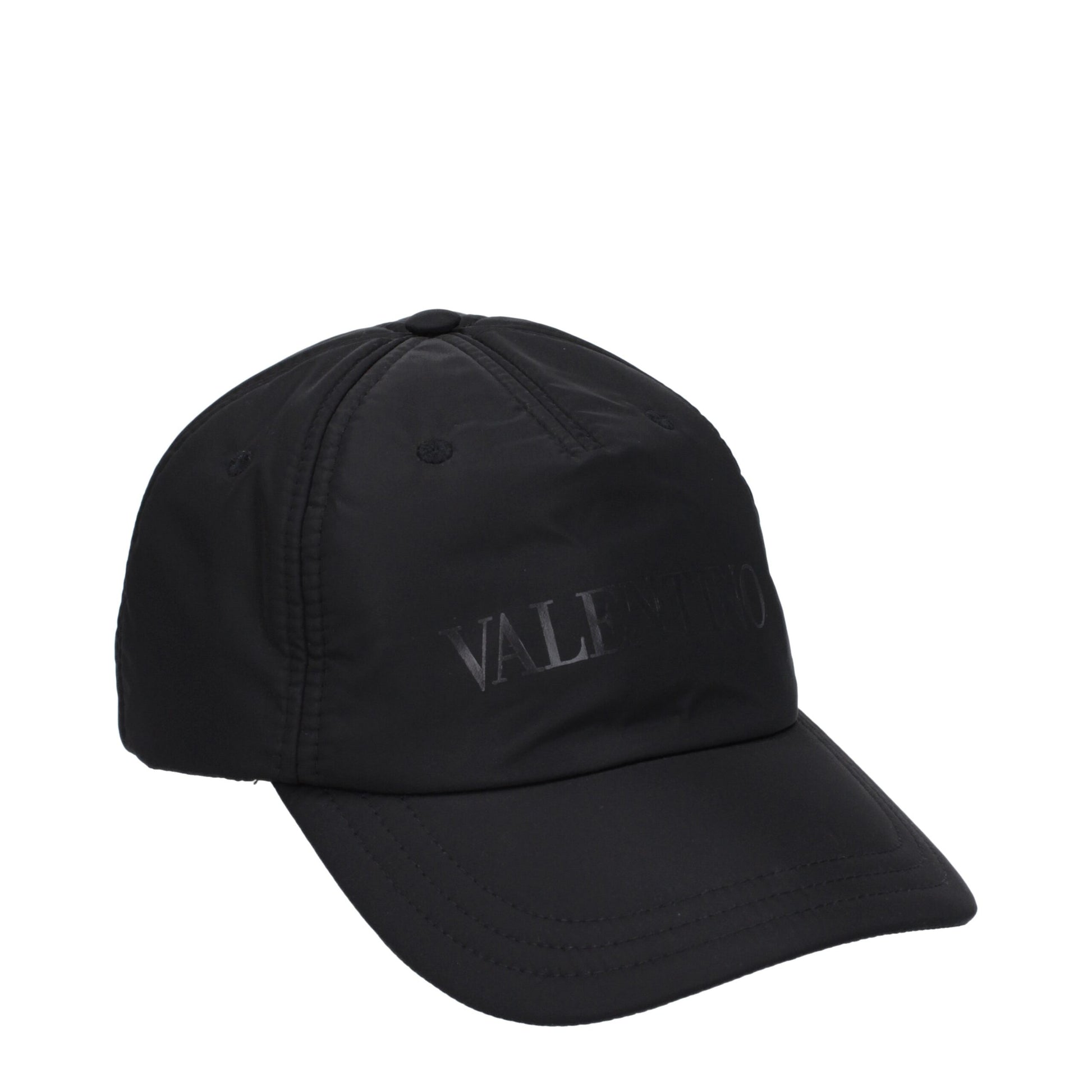Valentino Garavani baseballpet in zwart polyamide met logo Valentino Garavani
