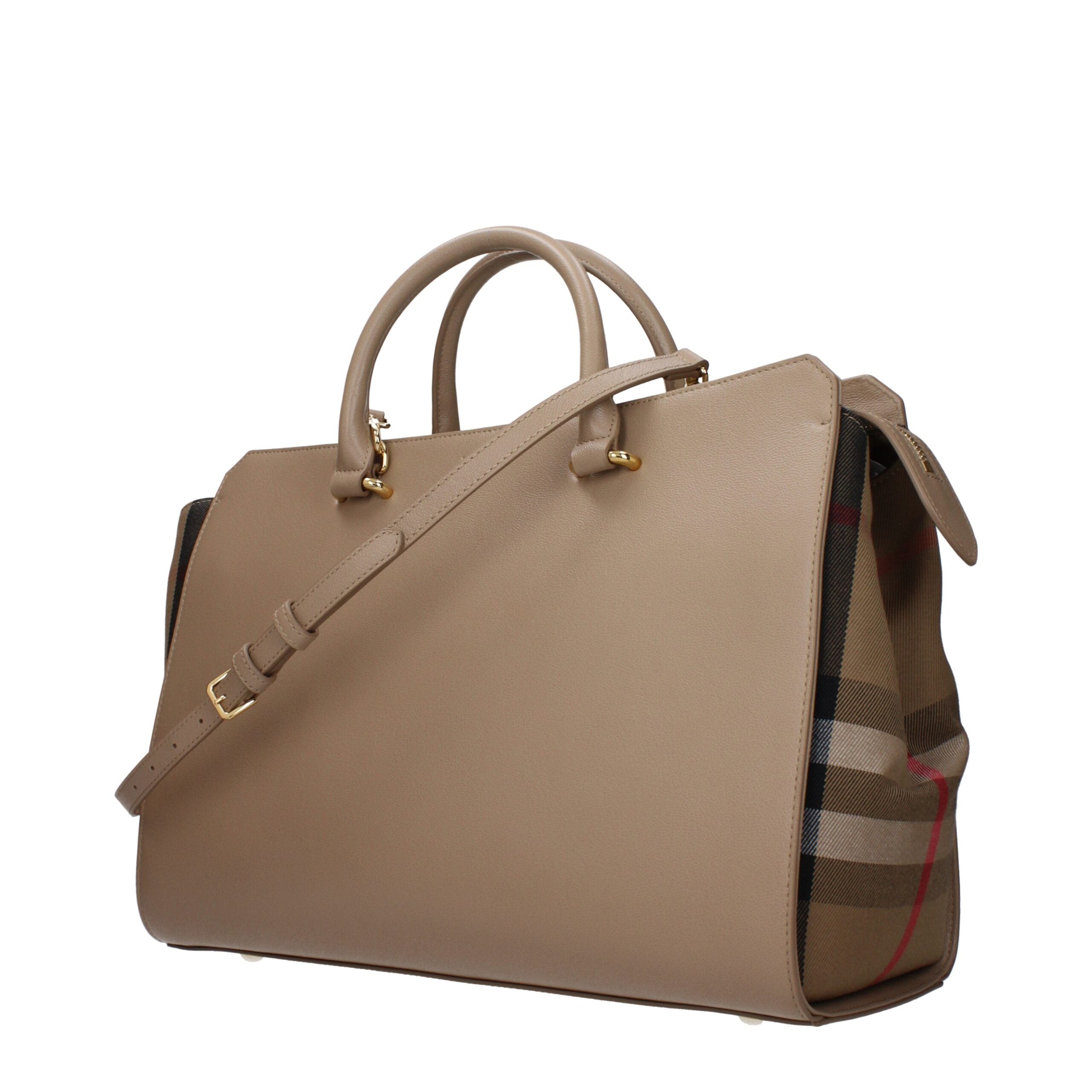 Burberry medium beige leren handtas