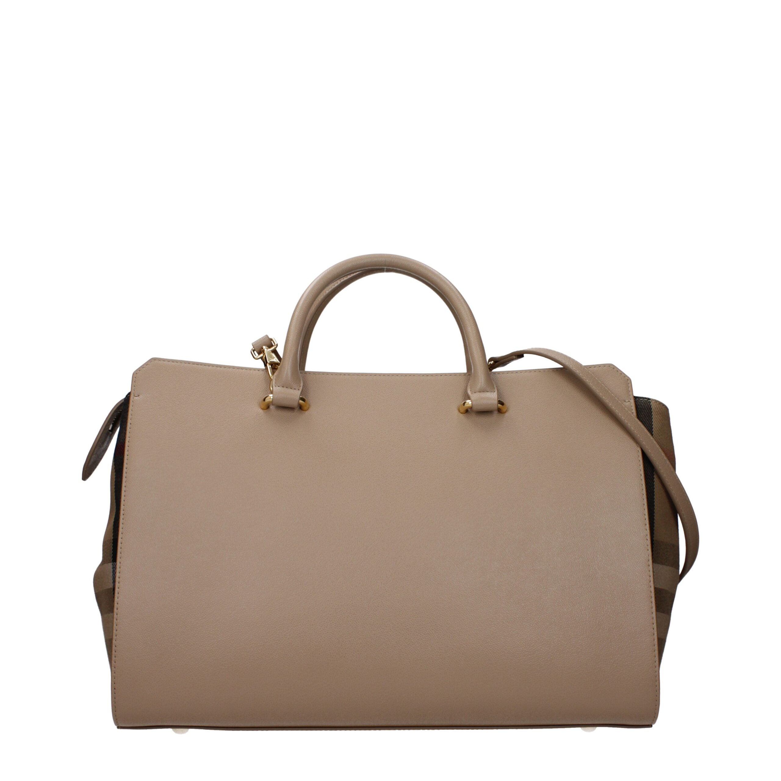 Burberry medium beige leren handtas