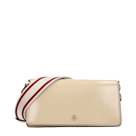 Tory Burch beige leren crossbodytas - MARANOS