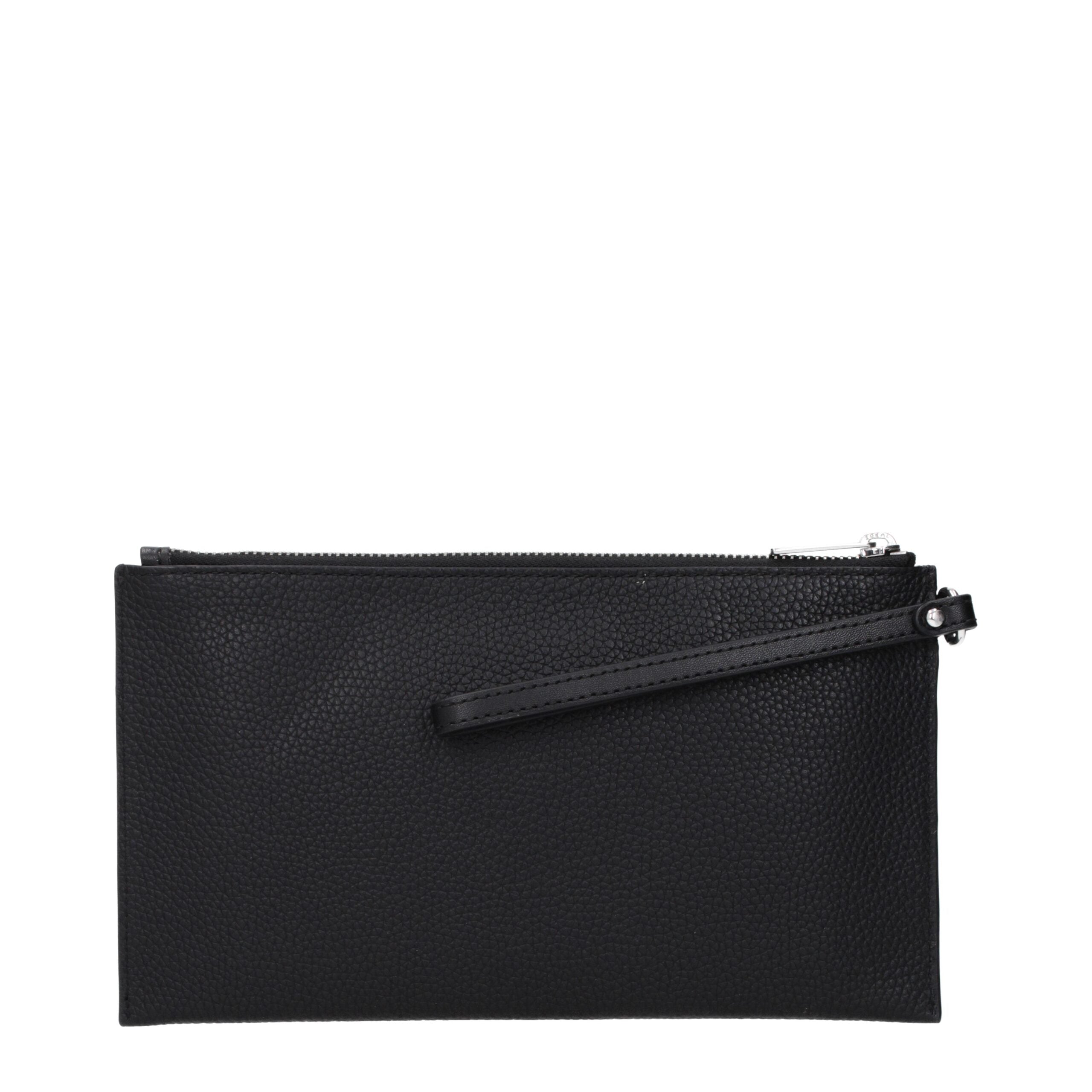 Michael Kors zwarte leren clutch Michael Kors
