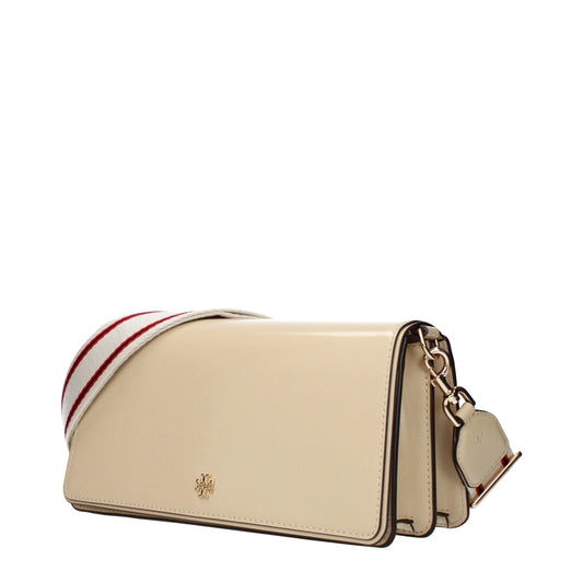 Tory Burch beige leren crossbodytas - MARANOS