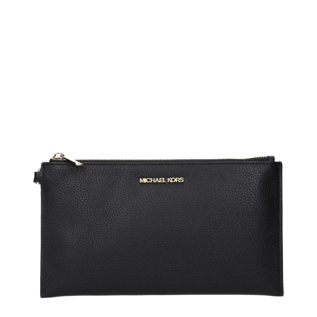 Michael Kors zwarte leren clutch Michael Kors