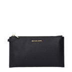 Michael Kors zwarte leren clutch Michael Kors