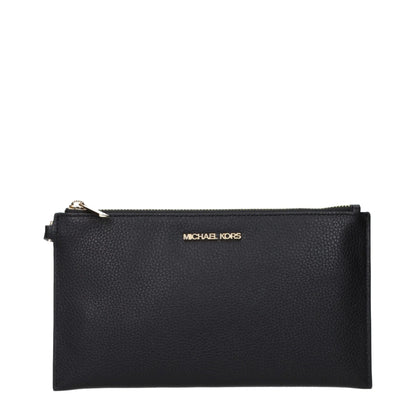 Michael Kors zwarte leren clutch - MARANOS