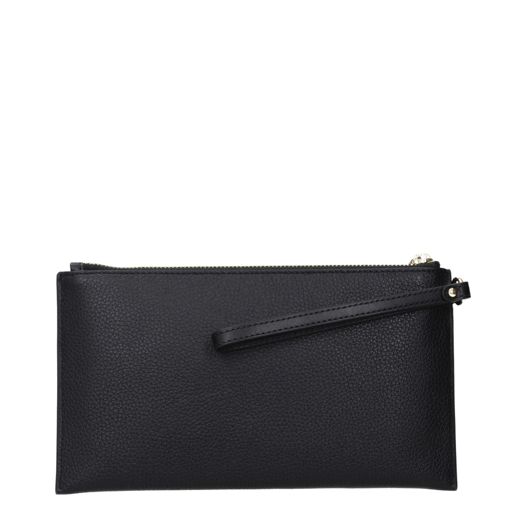 Michael Kors zwarte leren clutch Michael Kors