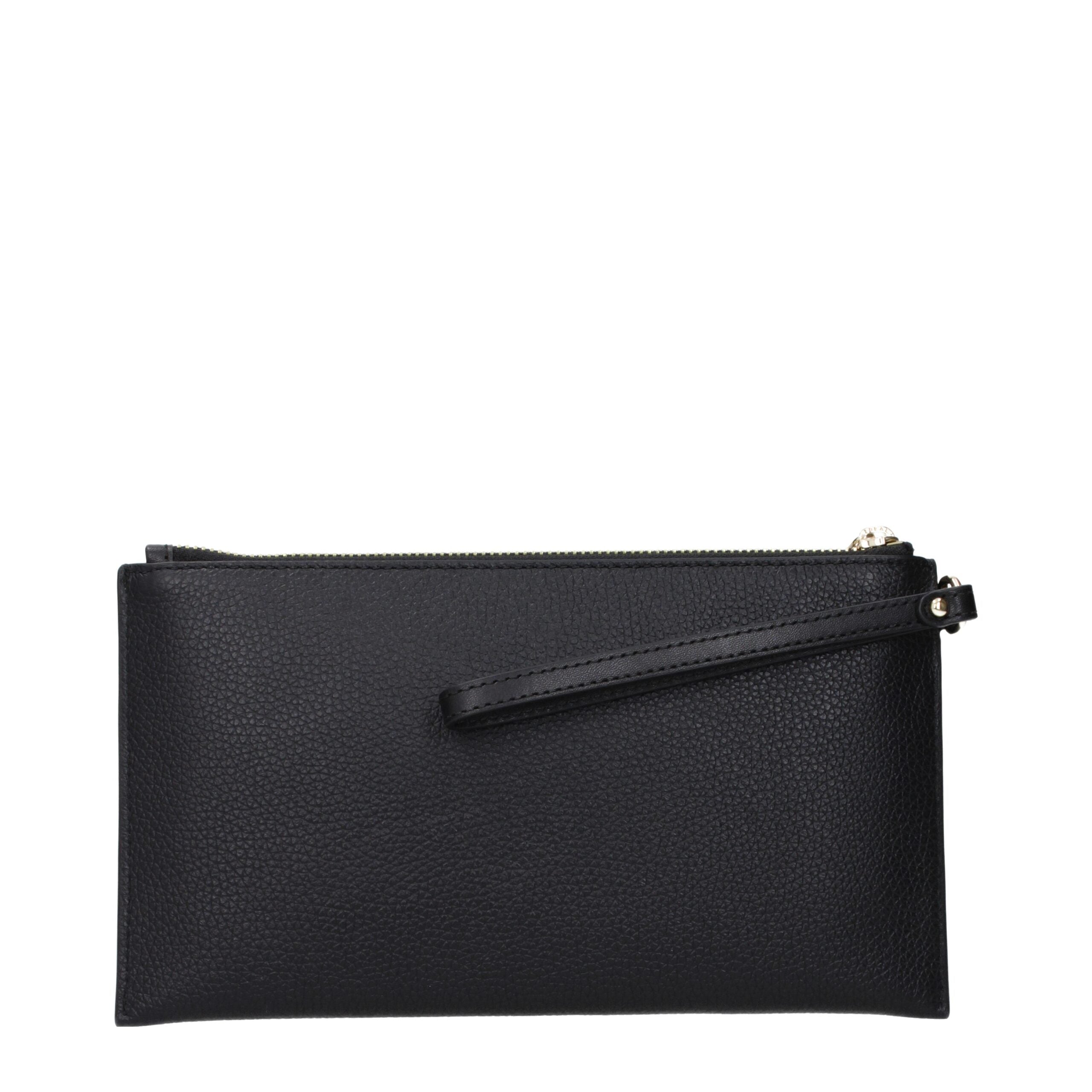 Michael Kors zwarte leren clutch Michael Kors