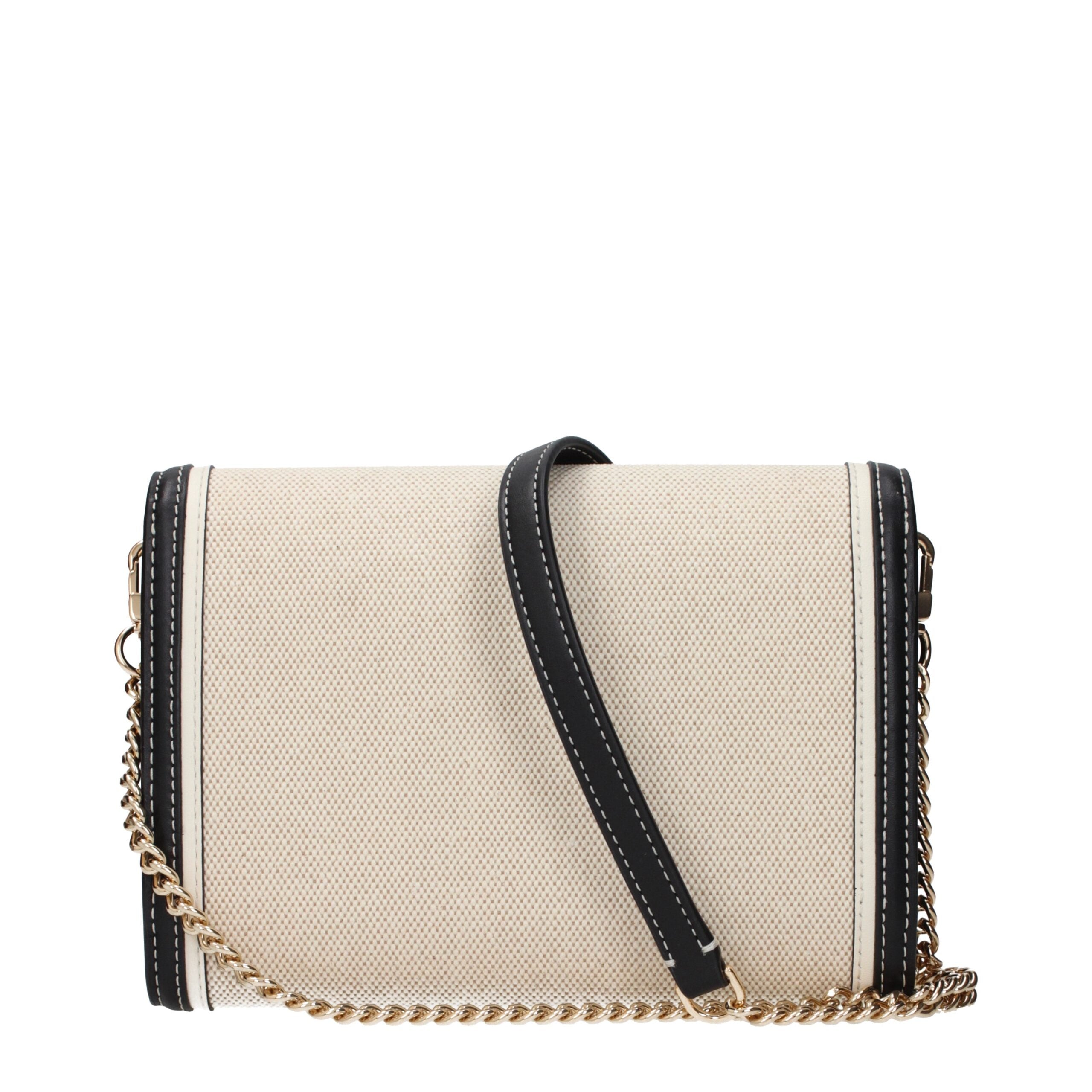 Tory Burch beige stoffen clutch Tory Burch