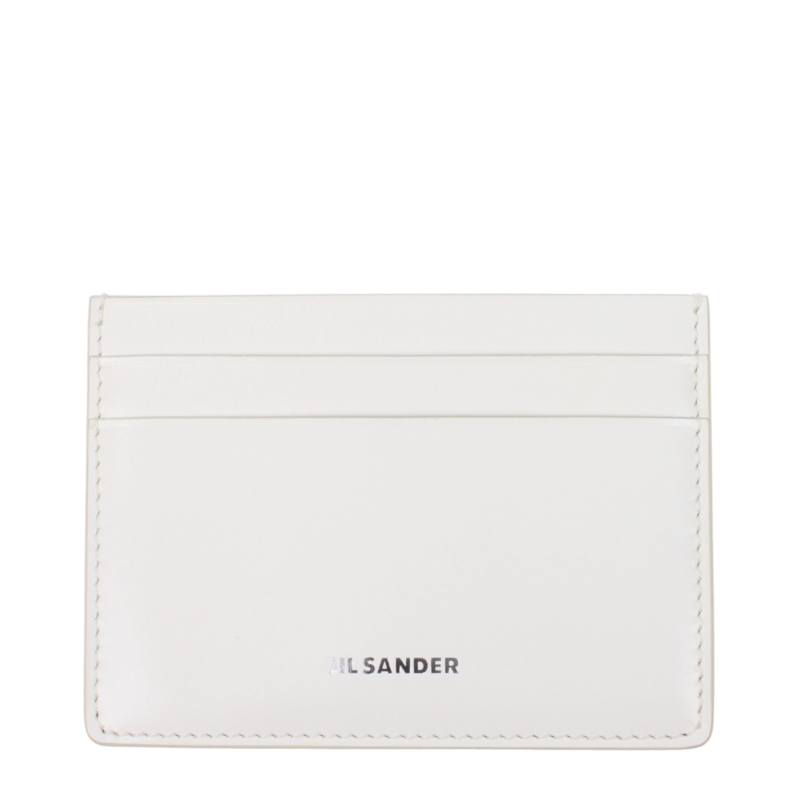 Jil Sander witte leren kaarthouder Jil Sander