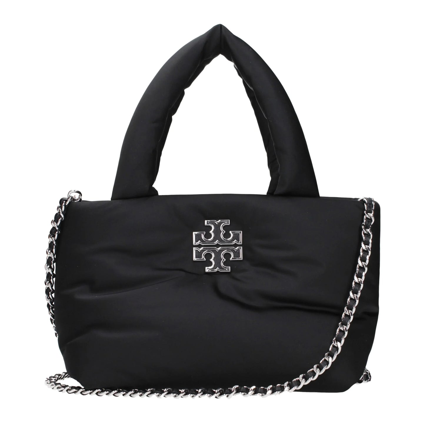 Tory Burch zwarte stoffen handtas - MARANOS