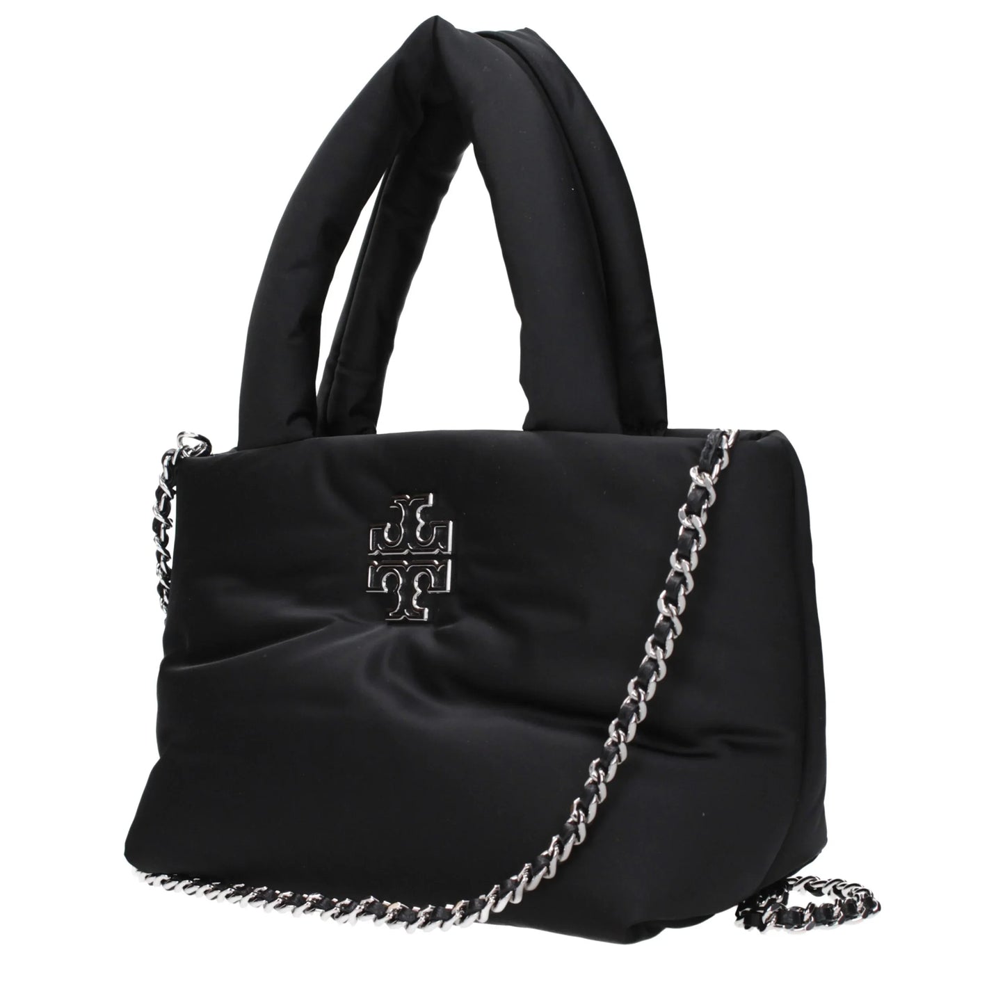 Tory Burch zwarte stoffen handtas - MARANOS