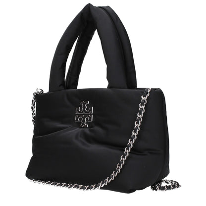 Tory Burch zwarte stoffen handtas - MARANOS