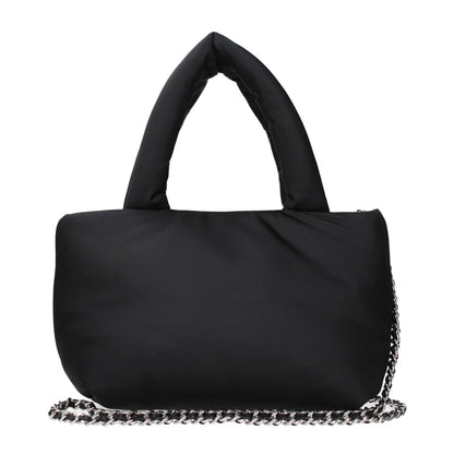 Tory Burch zwarte stoffen handtas - MARANOS