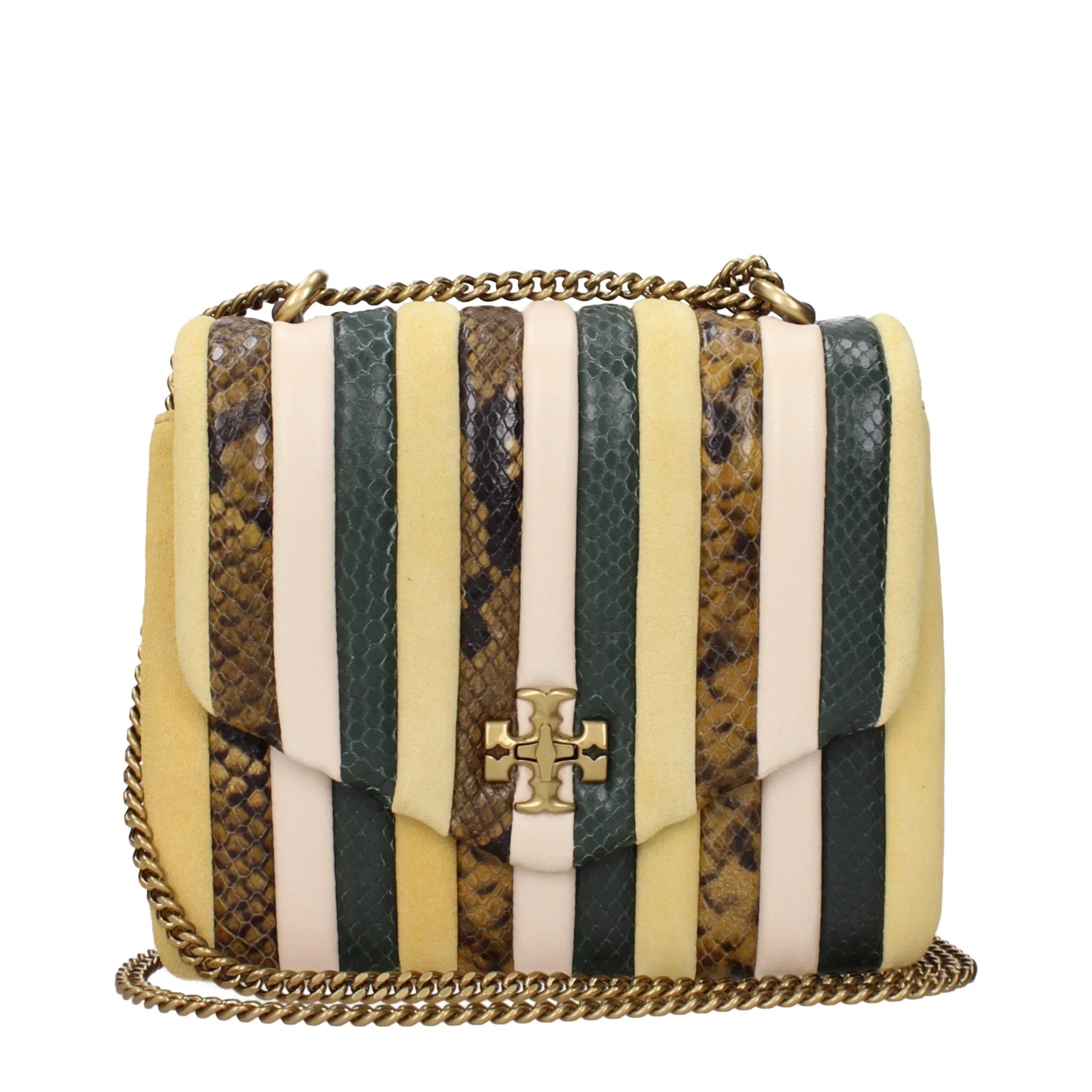 Tory Burch gele leren schoudertas - MARANOS