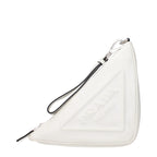Prada witte leren clutch Prada
