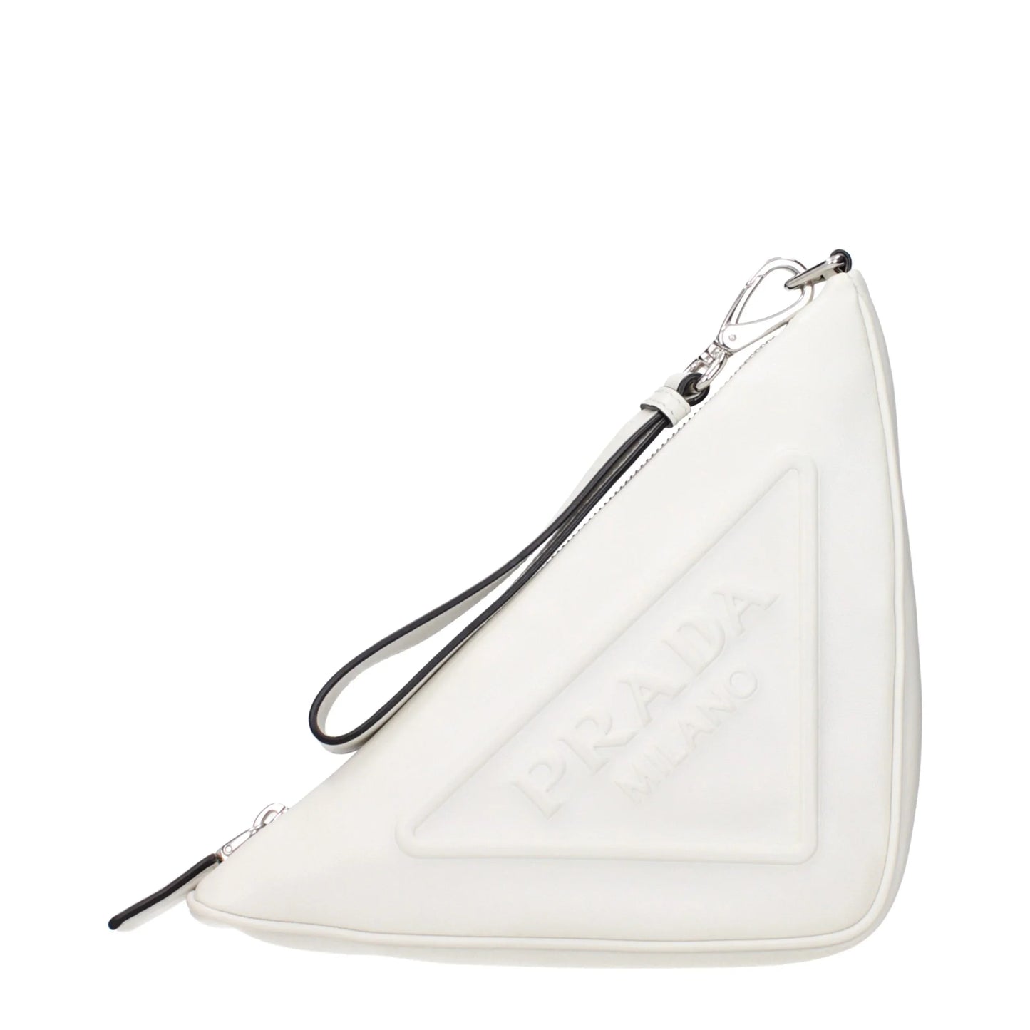 Prada witte leren clutch - MARANOS