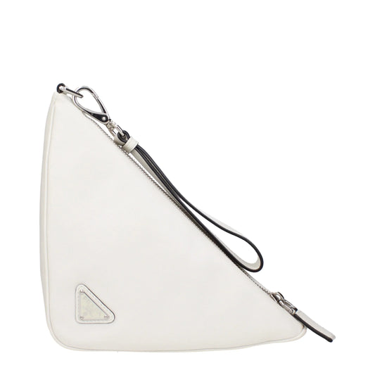 Prada witte leren clutch - MARANOS