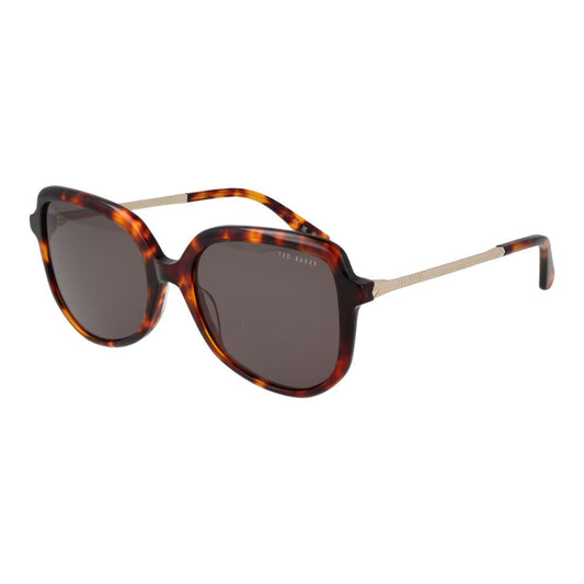 Ted Baker dames zonnebril in bruin acetaat Ted Baker
