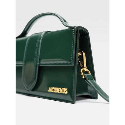 Jacquemus Le Grand Bambino schoudertas in donkergroen leer - MARANOS