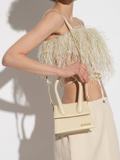 Jacquemus Le Chiquito Moyen Ivory Bag Jacquemus