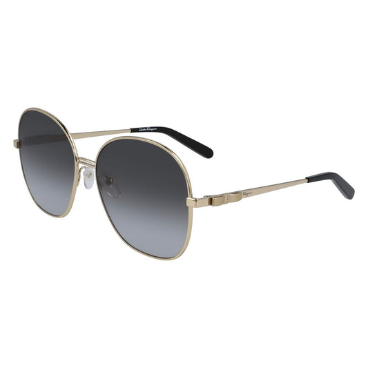 Salvatore Ferragamo Gold Metal Sunglasses Salvatore Ferragamo