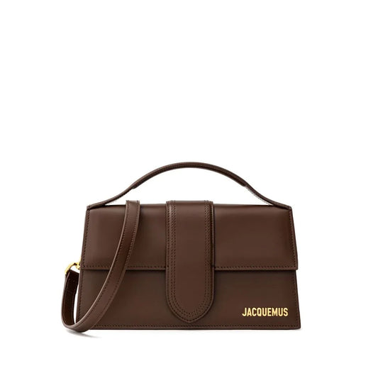 Jacquemus handtas in bruin leer met afneembare schouderriem - MARANOS