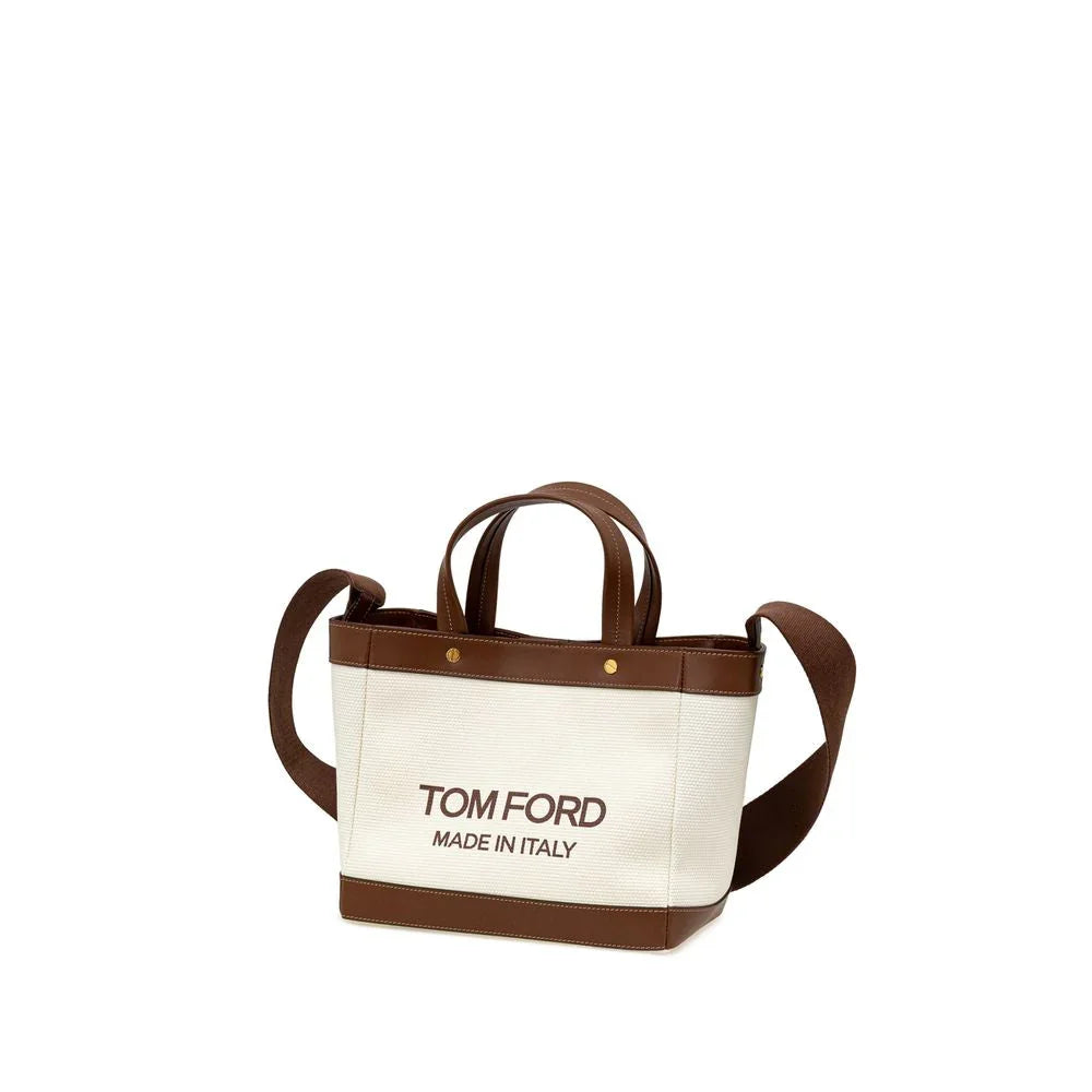 Tom Ford beige katoenen tote bag - MARANOS