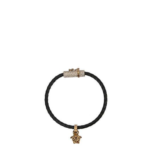 Versace Black Leather Bracelets Versace