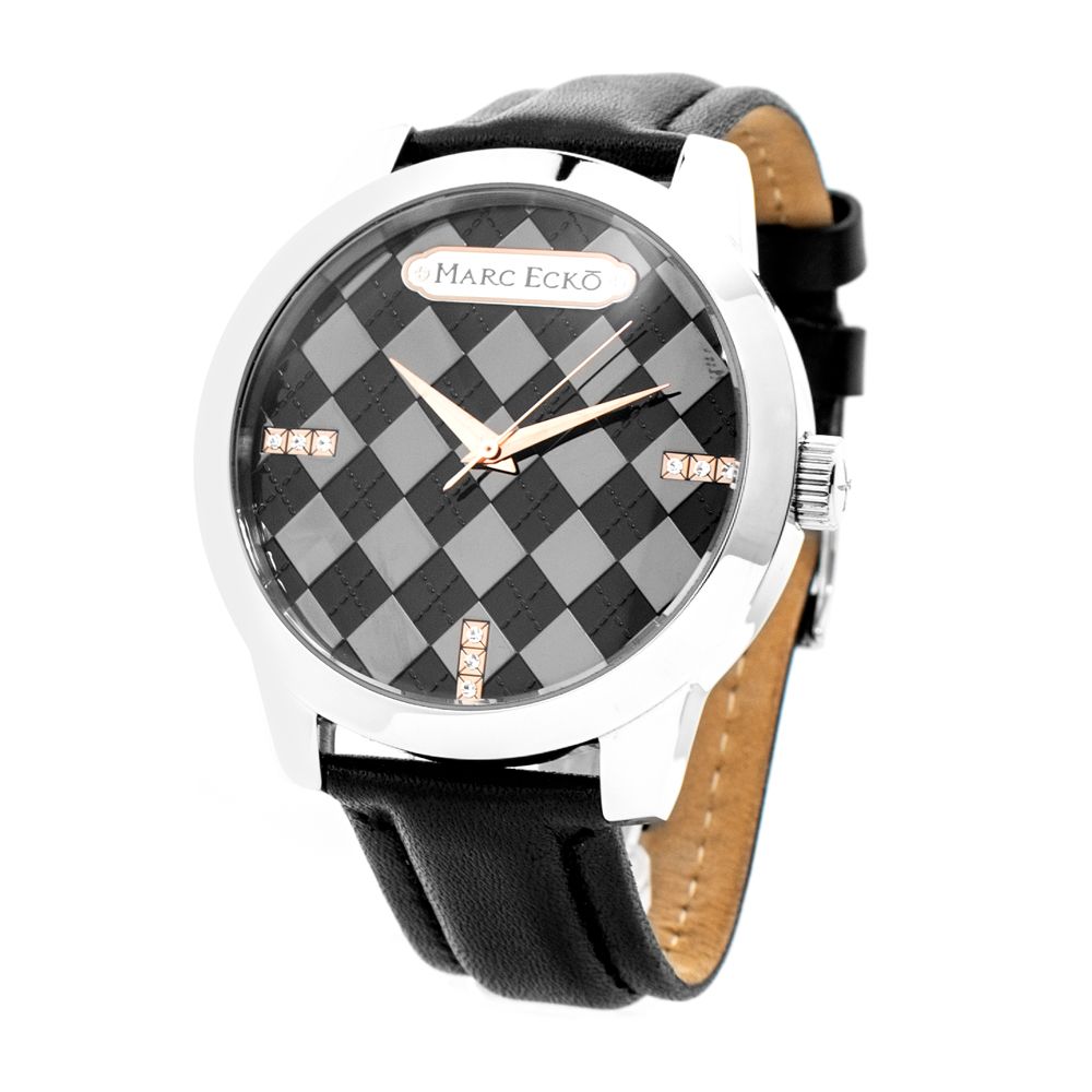 Marc Ecko Black Leather Watch Marc Ecko