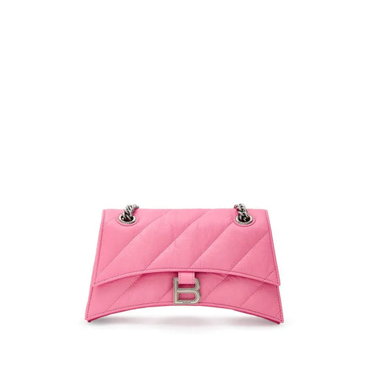 Balenciaga Crush roze leren schoudertas - MARANOS