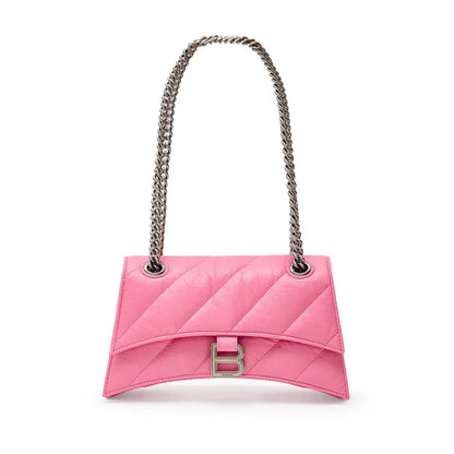 Balenciaga Crush roze leren schoudertas - MARANOS