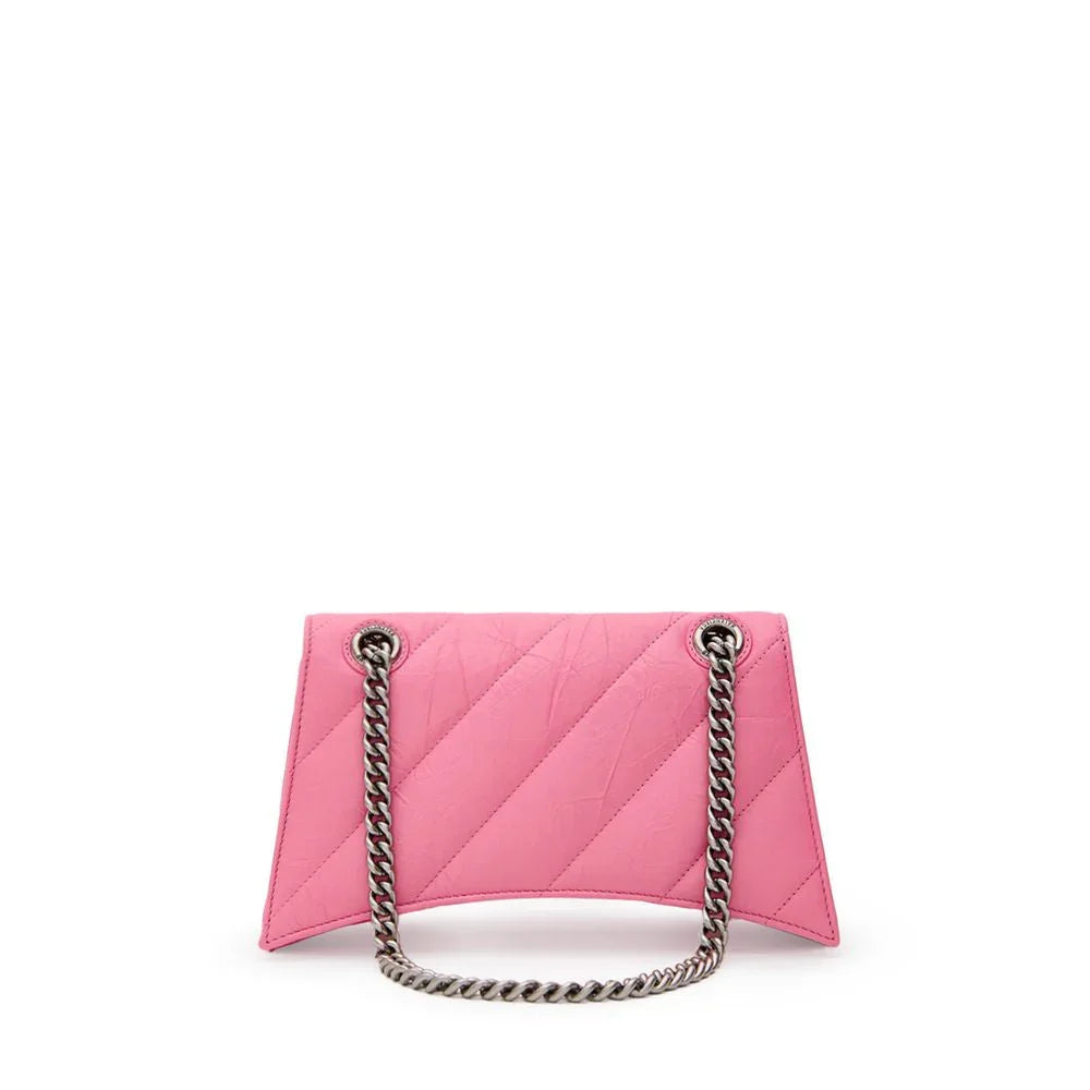 Balenciaga Crush roze leren schoudertas - MARANOS