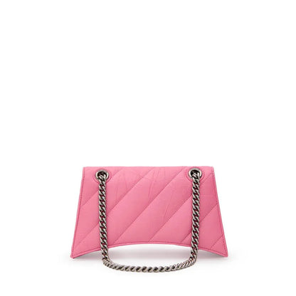 Balenciaga Crush roze leren schoudertas - MARANOS