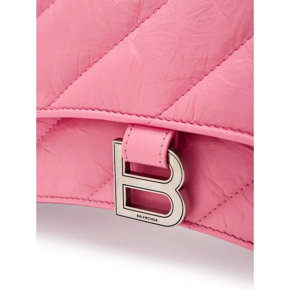 Balenciaga Crush roze leren schoudertas - MARANOS