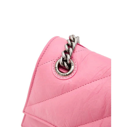 Balenciaga Crush roze leren schoudertas - MARANOS