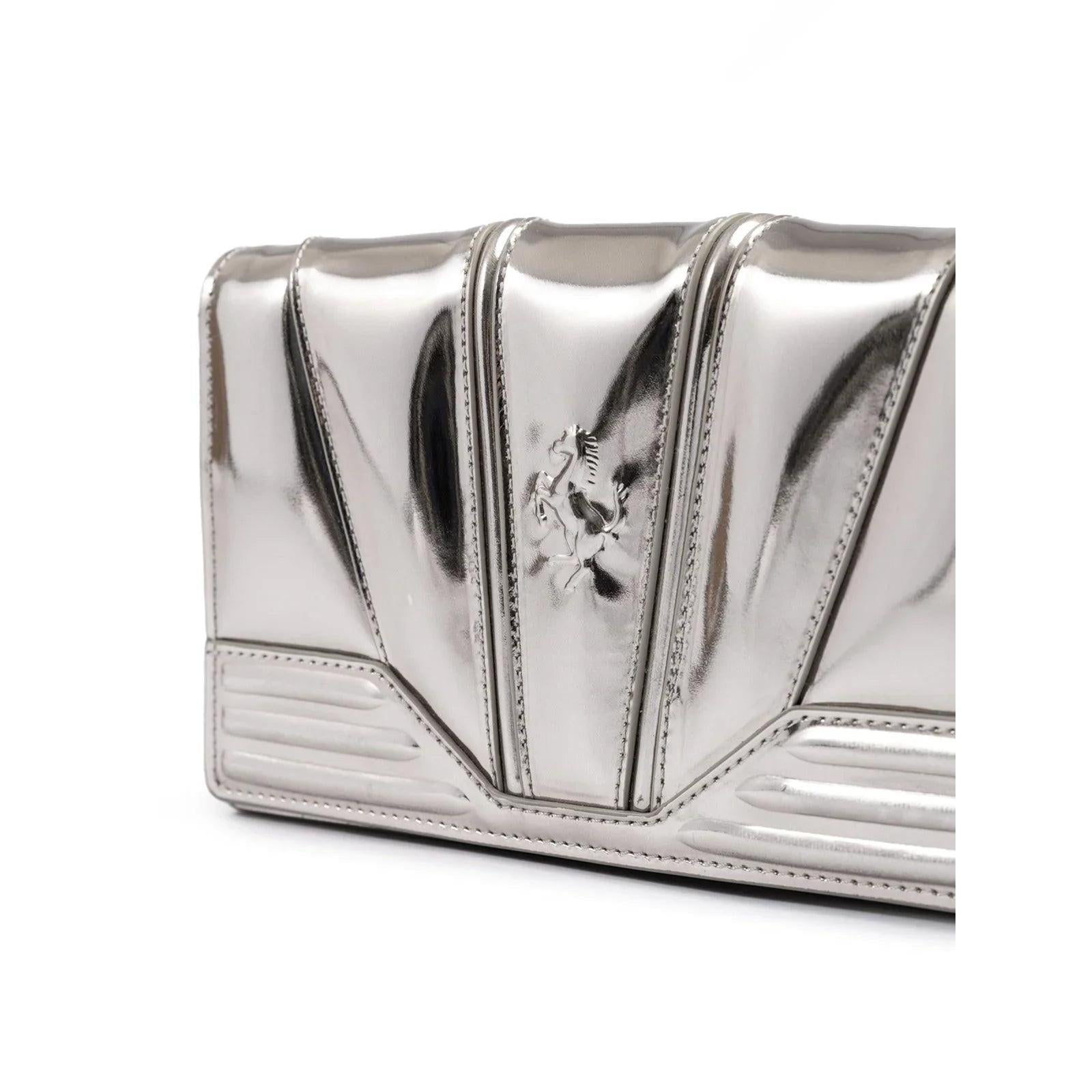 Ferrari Metal Silver GT schoudertas - MARANOS