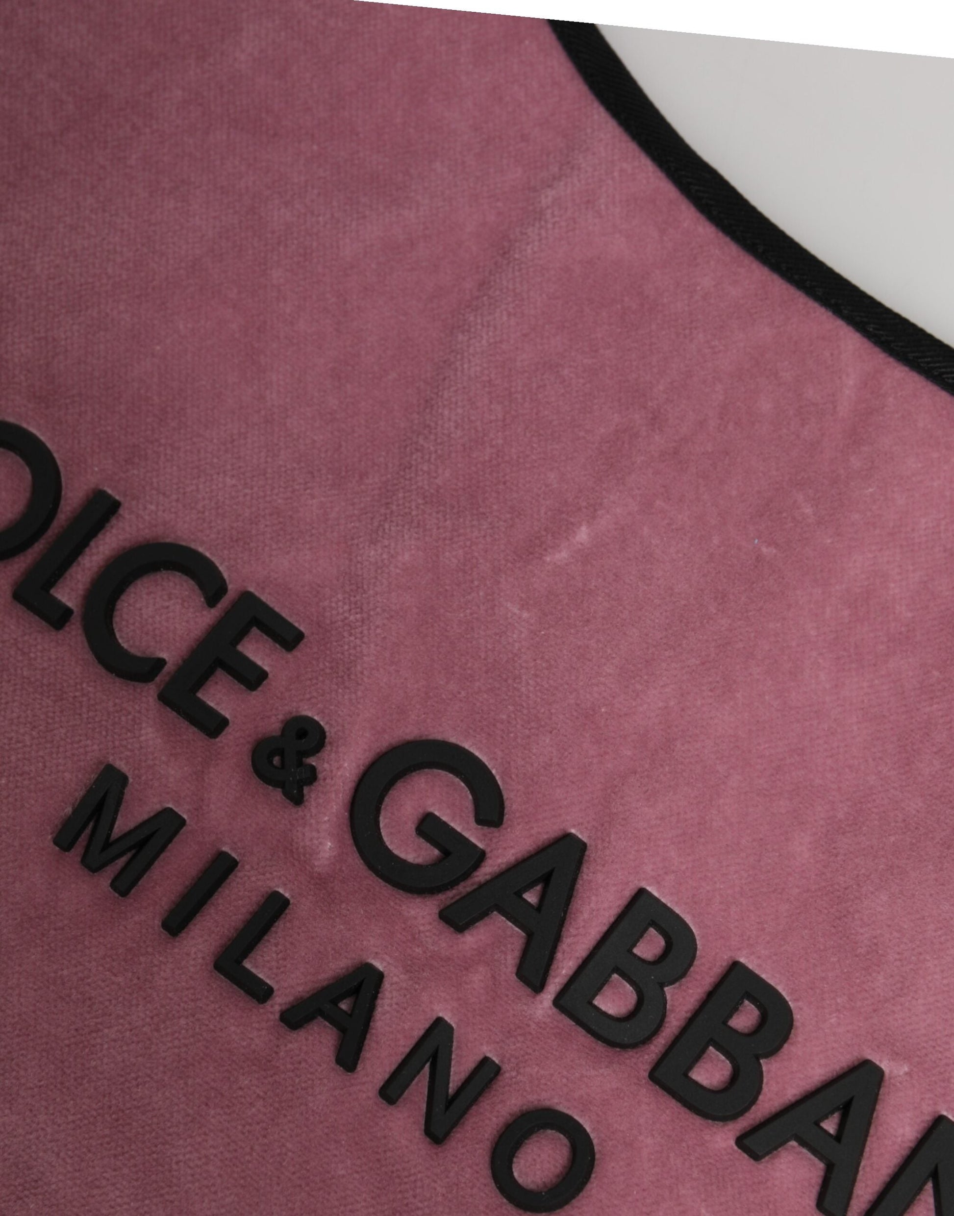 Dolce & Gabbana Pink Cotton Velvet DG MILANO Shoulder Shopping Borse Bag Dolce & Gabbana
