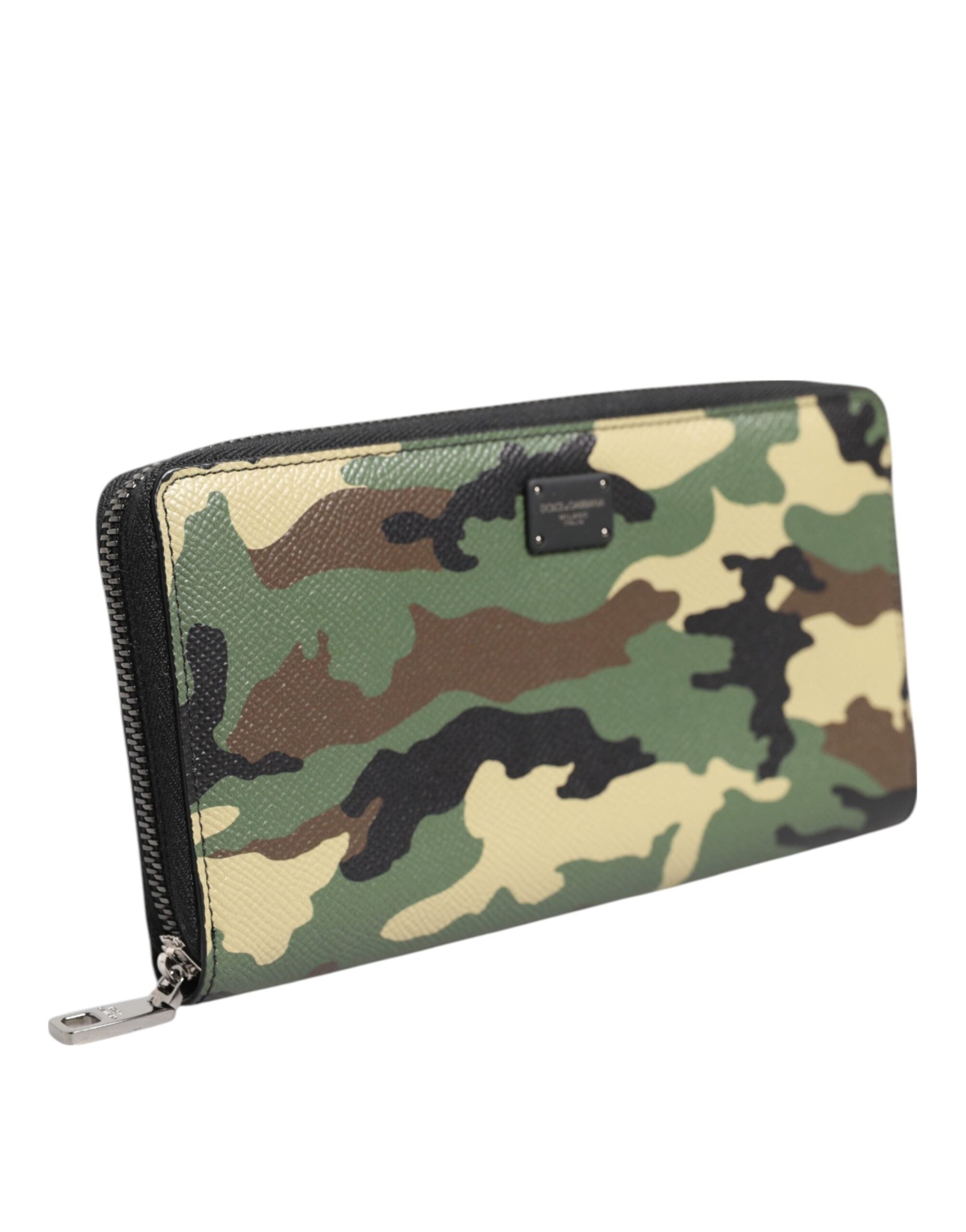 Dolce & Gabbana Multicolor Camouflage Logo Zip Around Continental Wallet Dolce & Gabbana
