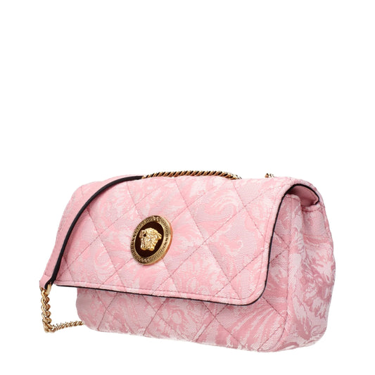 Versace schoudertas in roze stof - MARANOS