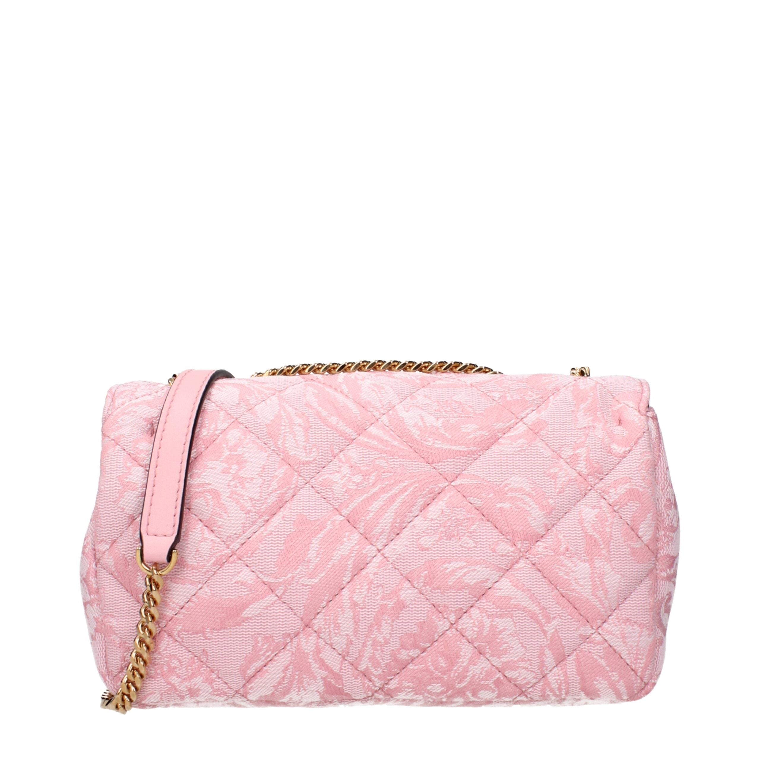 Versace shoulder bag in pink fabric