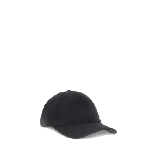 Saint Laurent baseballpet in wol met YSL-plaque - MARANOS