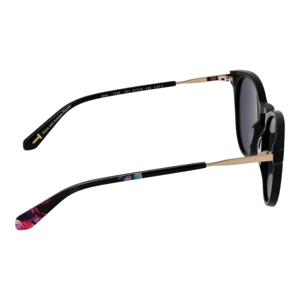 Ted Baker zwarte ronde zonnebril - MARANOS