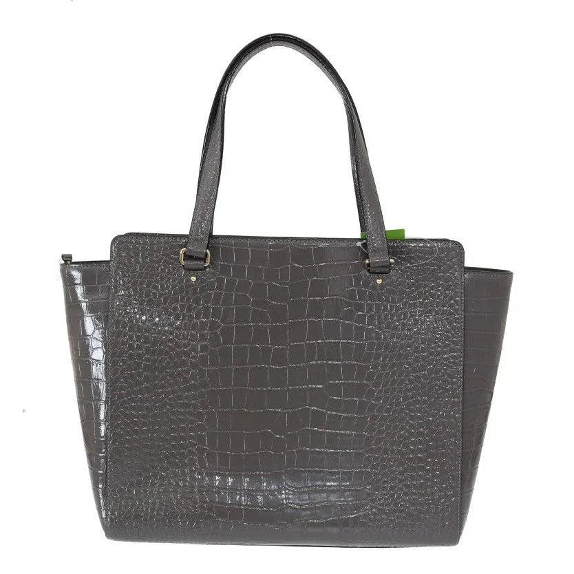 Kate Spade Elissa Bristol Drive Croc-Embossed Leren Tote Handtas - MARANOS