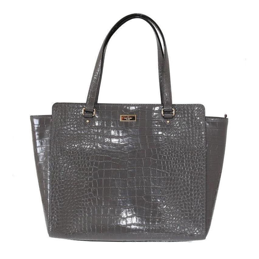 Kate Spade Elissa Bristol Drive Croc-Embossed Leren Tote Handtas - MARANOS