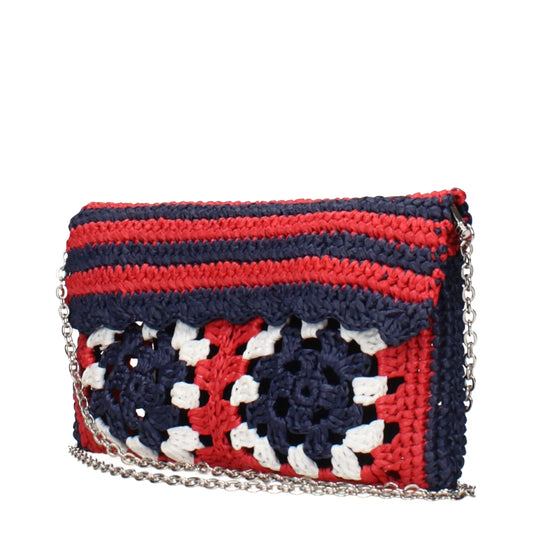 Miu Miu multicolor raffia clutch - MARANOS