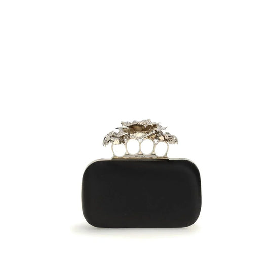 Alexander McQueen Carnation clutch in zijde - MARANOS
